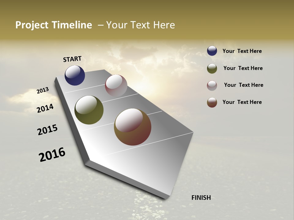 Grass Highway Travel PowerPoint Template