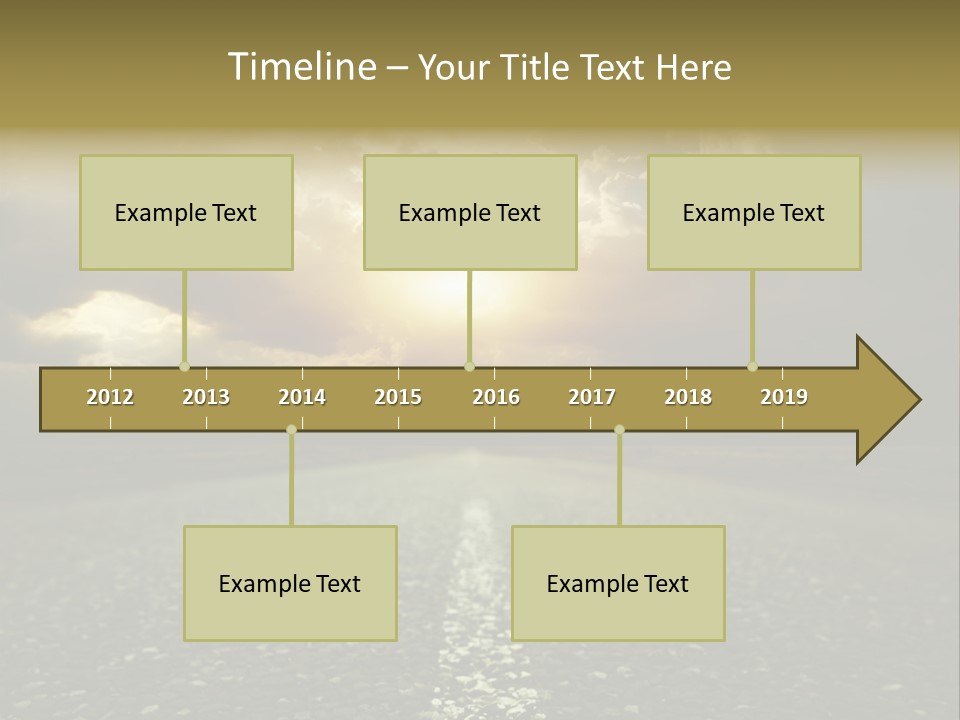 Grass Highway Travel PowerPoint Template