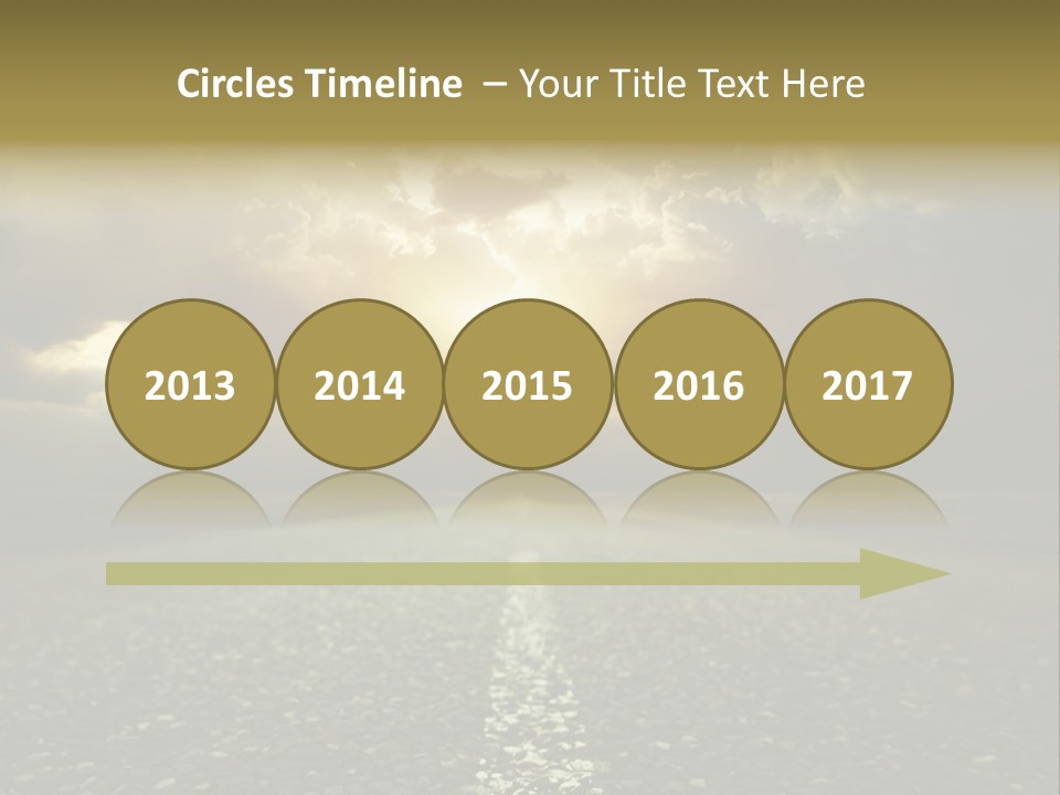 Grass Highway Travel PowerPoint Template