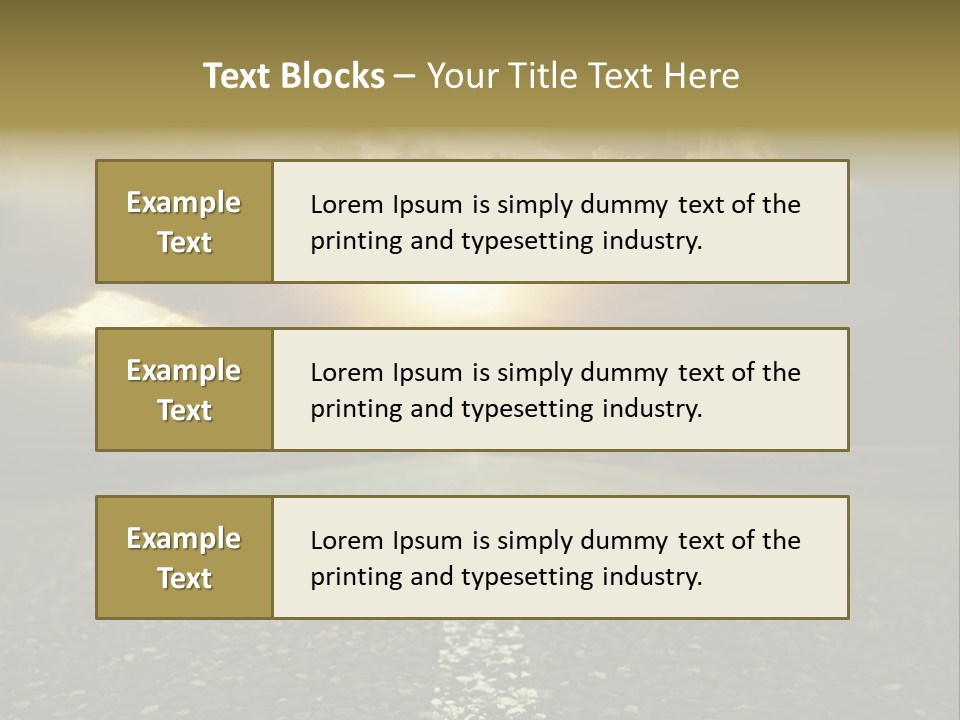 Grass Highway Travel PowerPoint Template