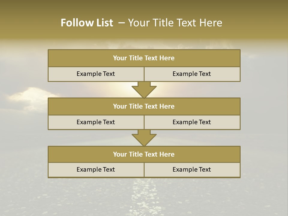 Grass Highway Travel PowerPoint Template