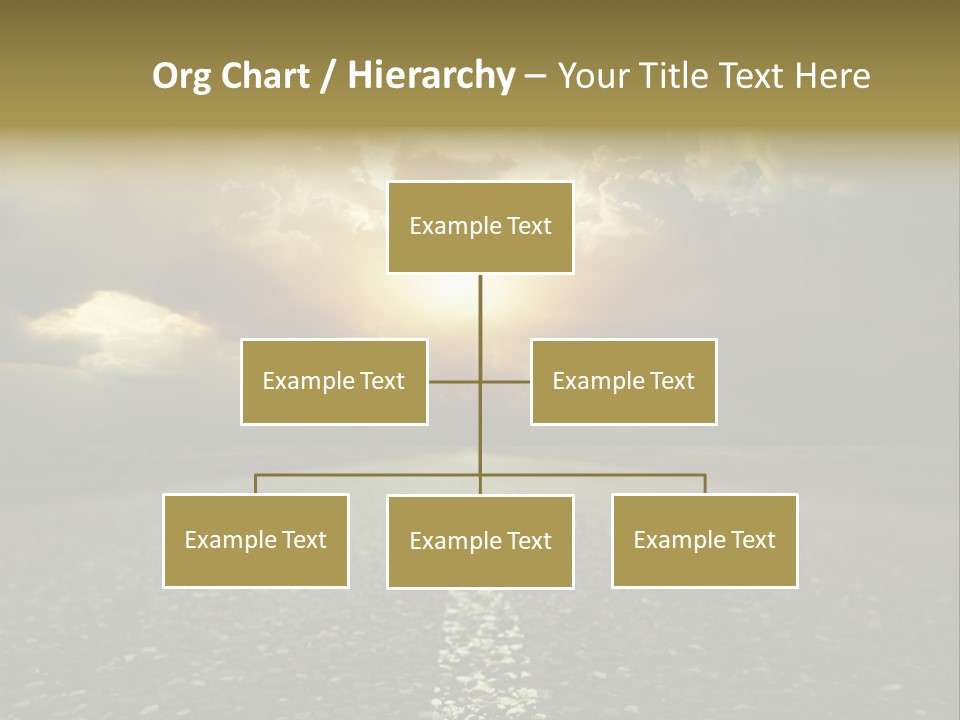 Grass Highway Travel PowerPoint Template