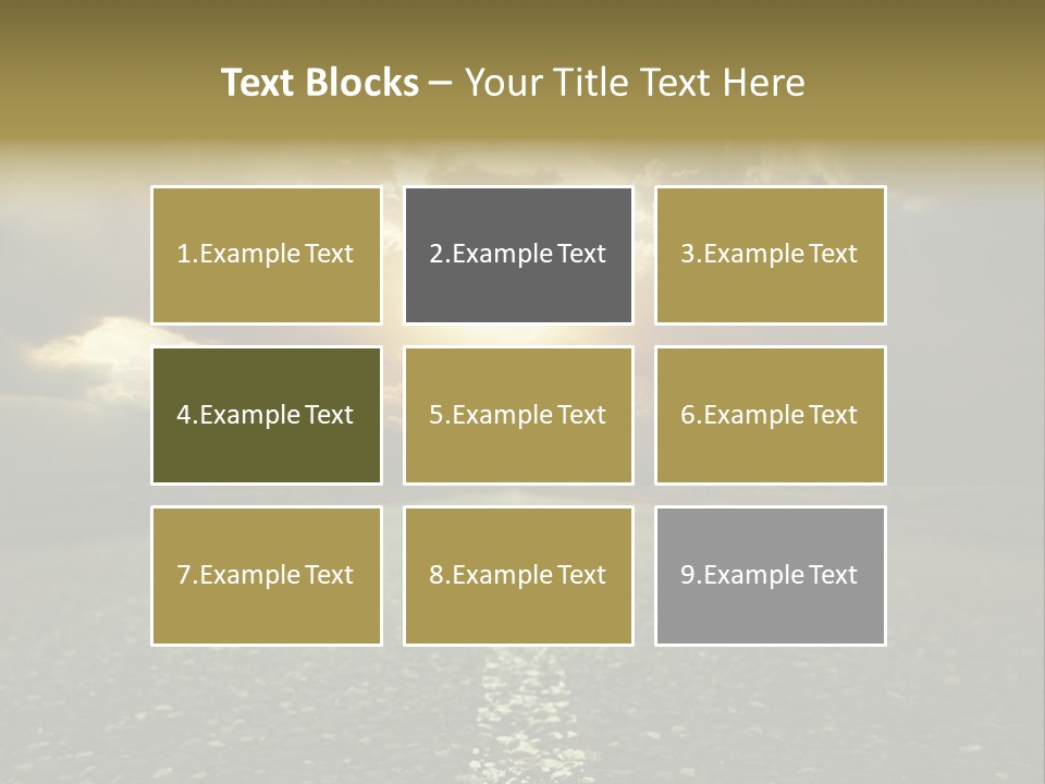 Grass Highway Travel PowerPoint Template
