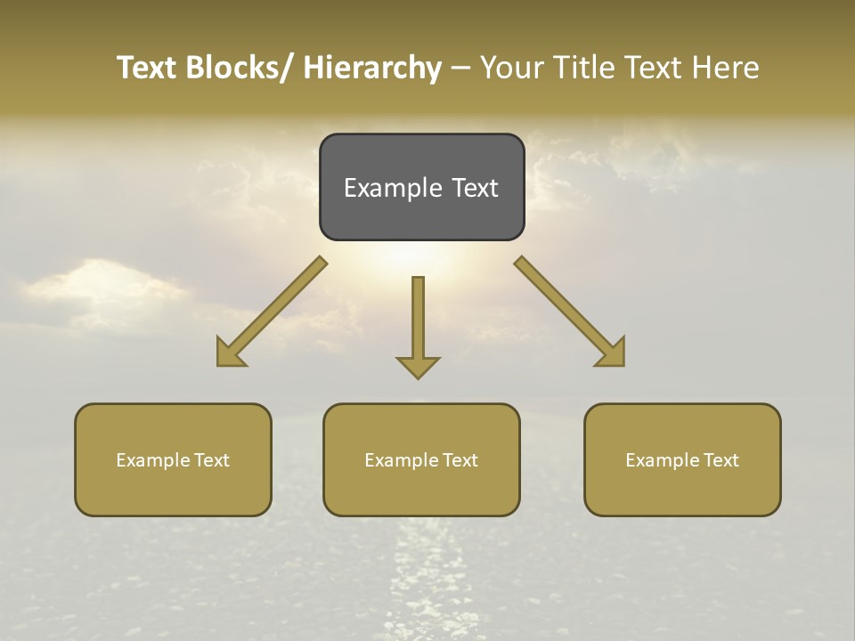 Grass Highway Travel PowerPoint Template