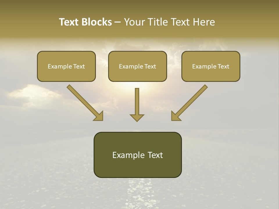 Grass Highway Travel PowerPoint Template