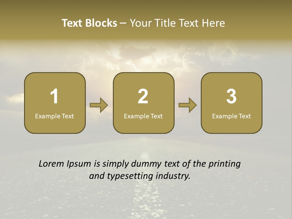 Grass Highway Travel PowerPoint Template