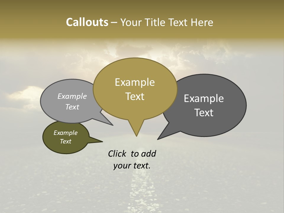 Grass Highway Travel PowerPoint Template