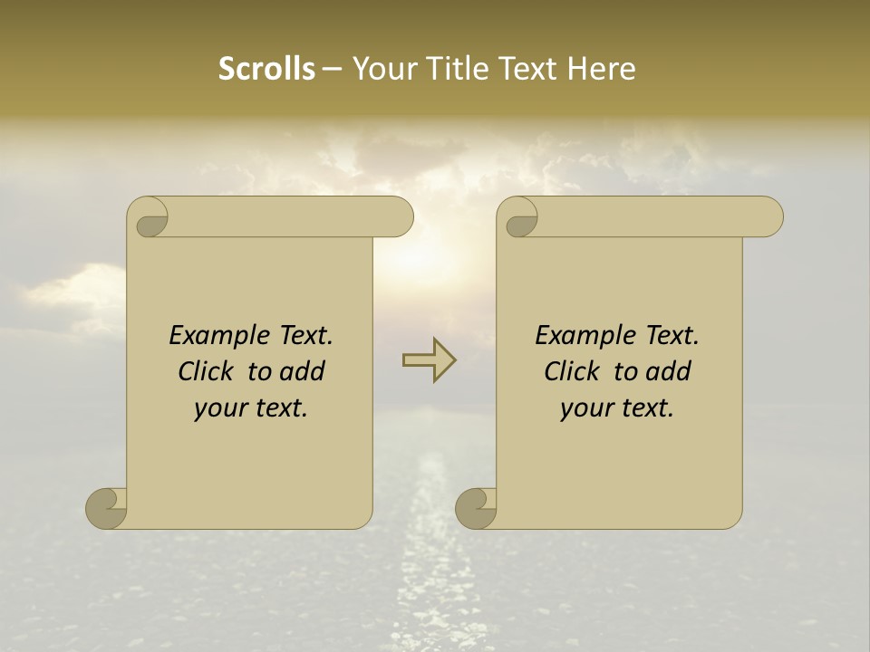 Grass Highway Travel PowerPoint Template