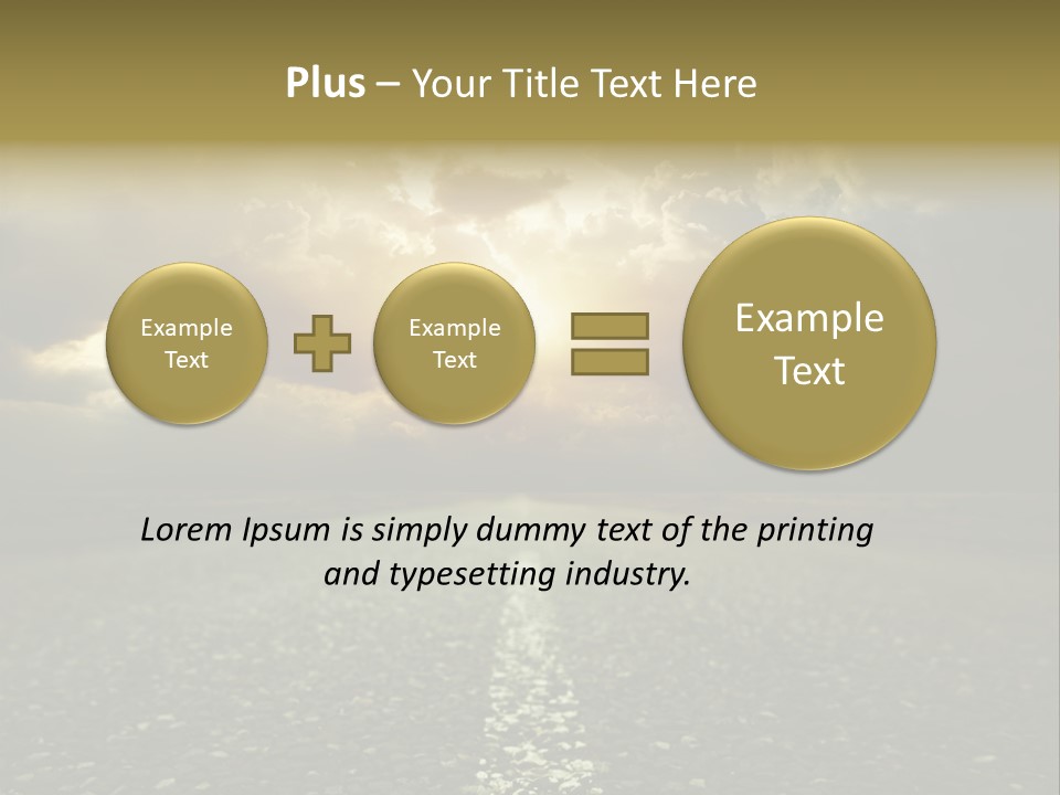 Grass Highway Travel PowerPoint Template