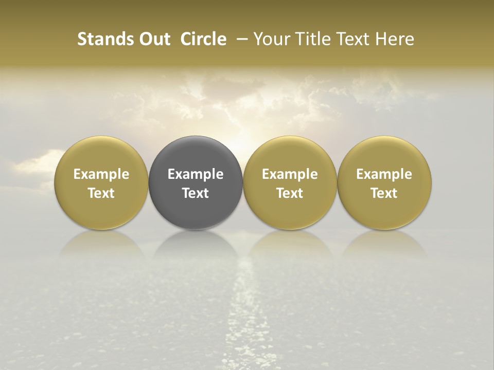 Grass Highway Travel PowerPoint Template