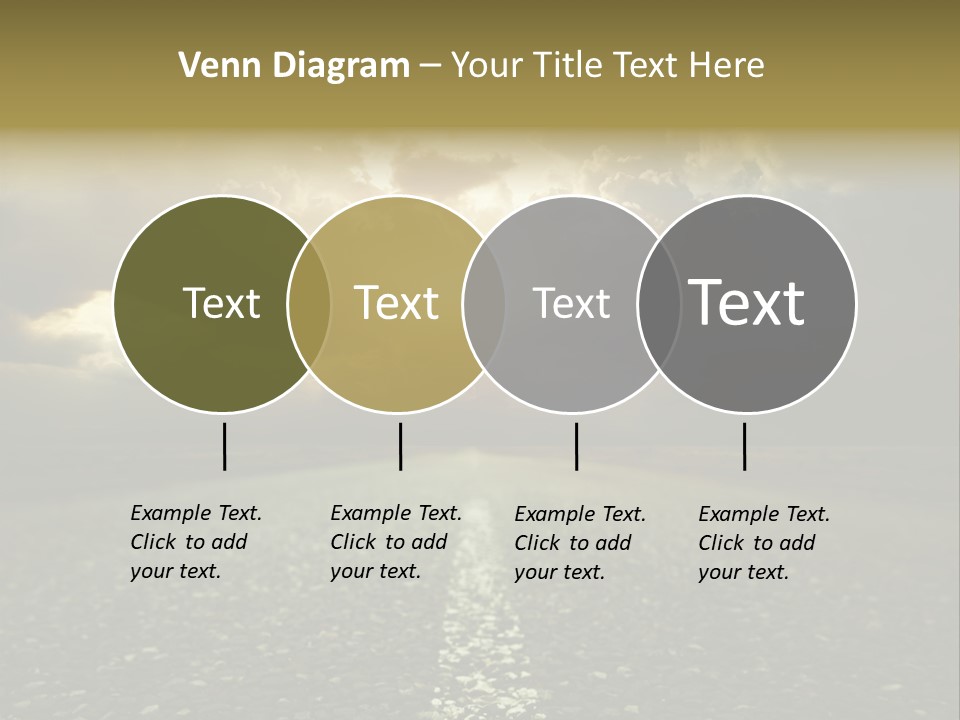 Grass Highway Travel PowerPoint Template