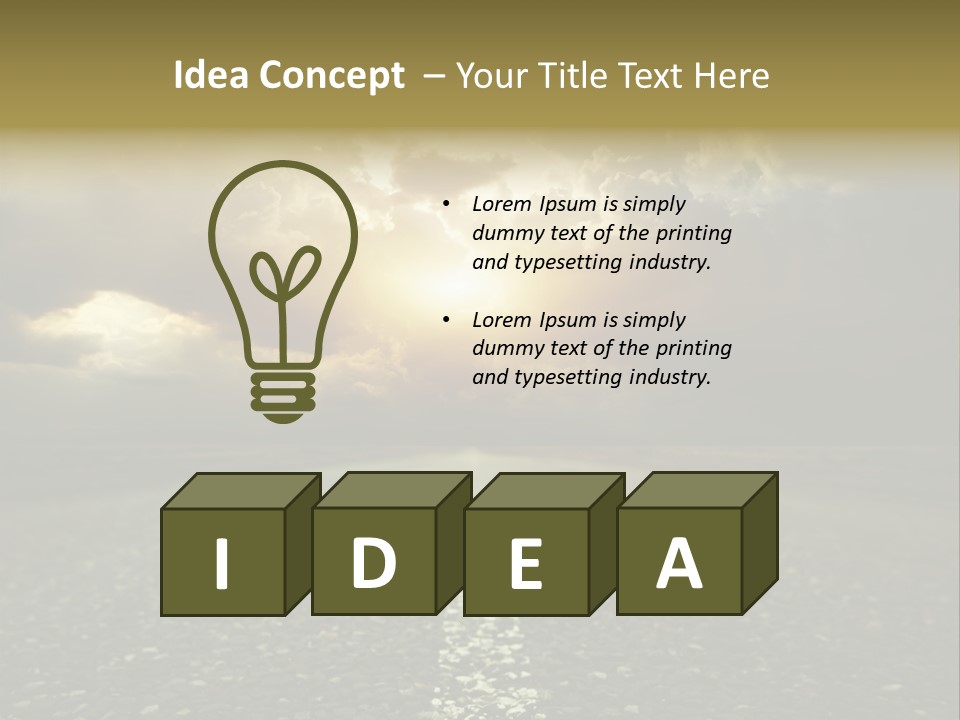 Grass Highway Travel PowerPoint Template