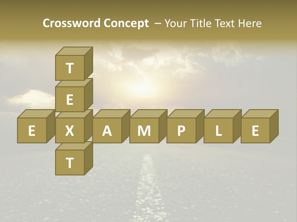 Grass Highway Travel PowerPoint Template