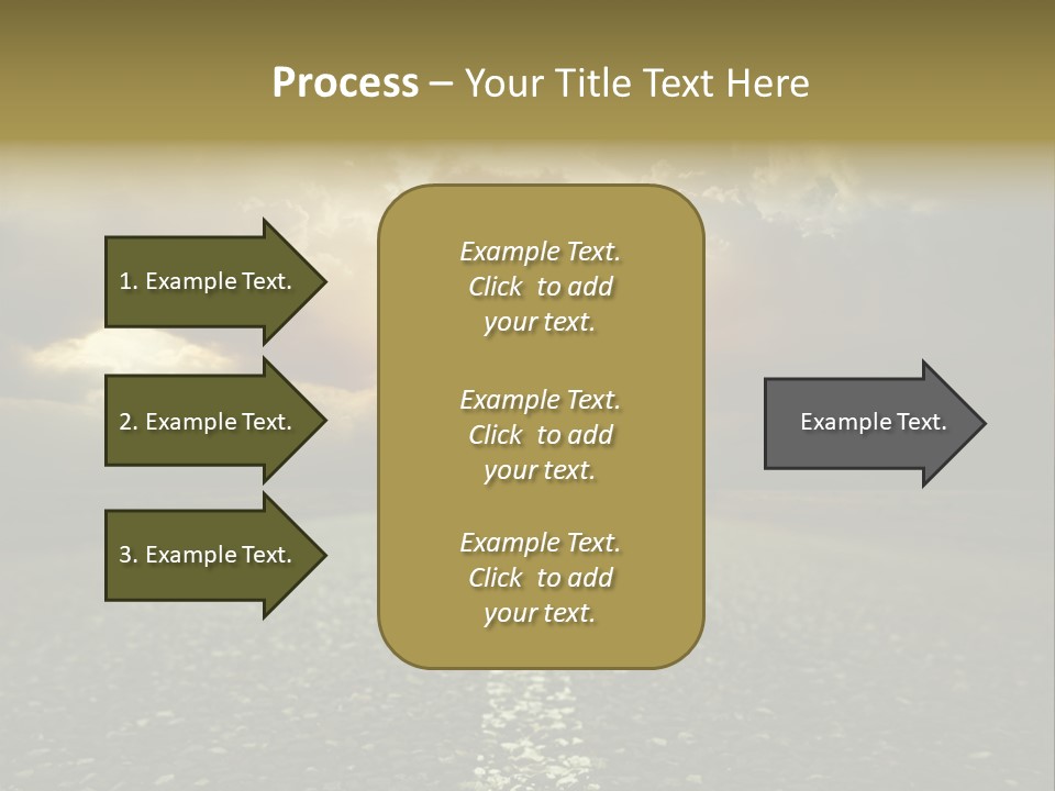 Grass Highway Travel PowerPoint Template