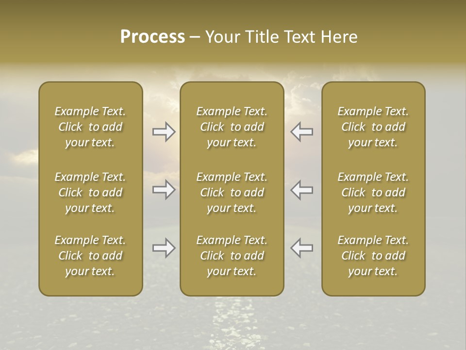Grass Highway Travel PowerPoint Template