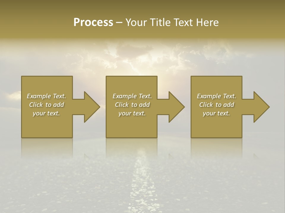 Grass Highway Travel PowerPoint Template
