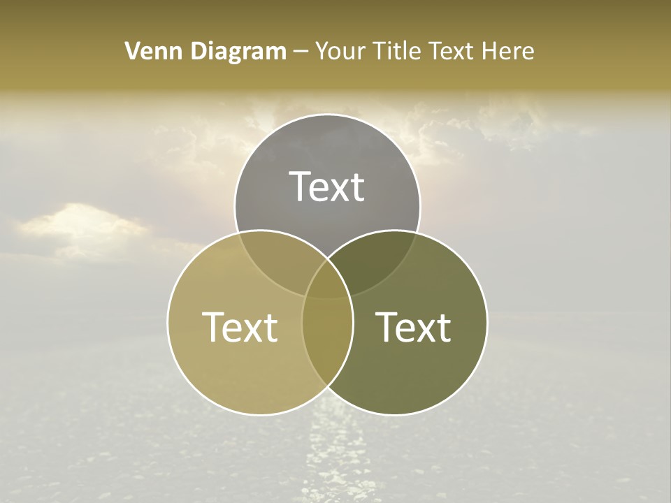 Grass Highway Travel PowerPoint Template