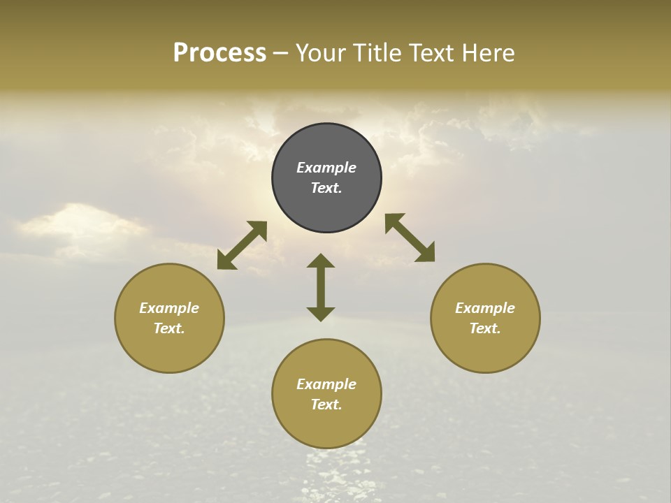 Grass Highway Travel PowerPoint Template