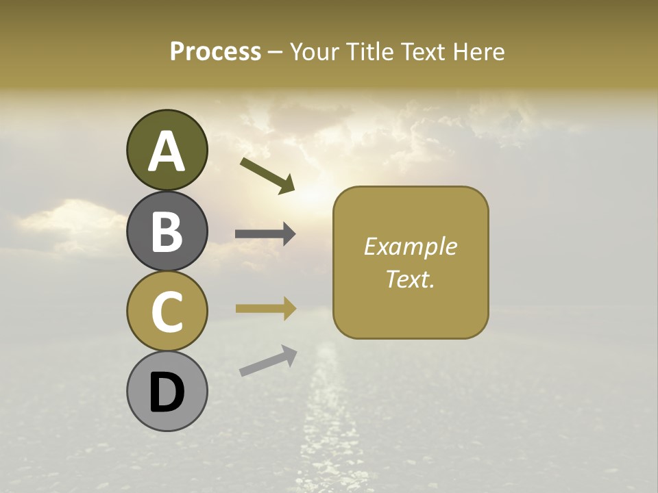 Grass Highway Travel PowerPoint Template