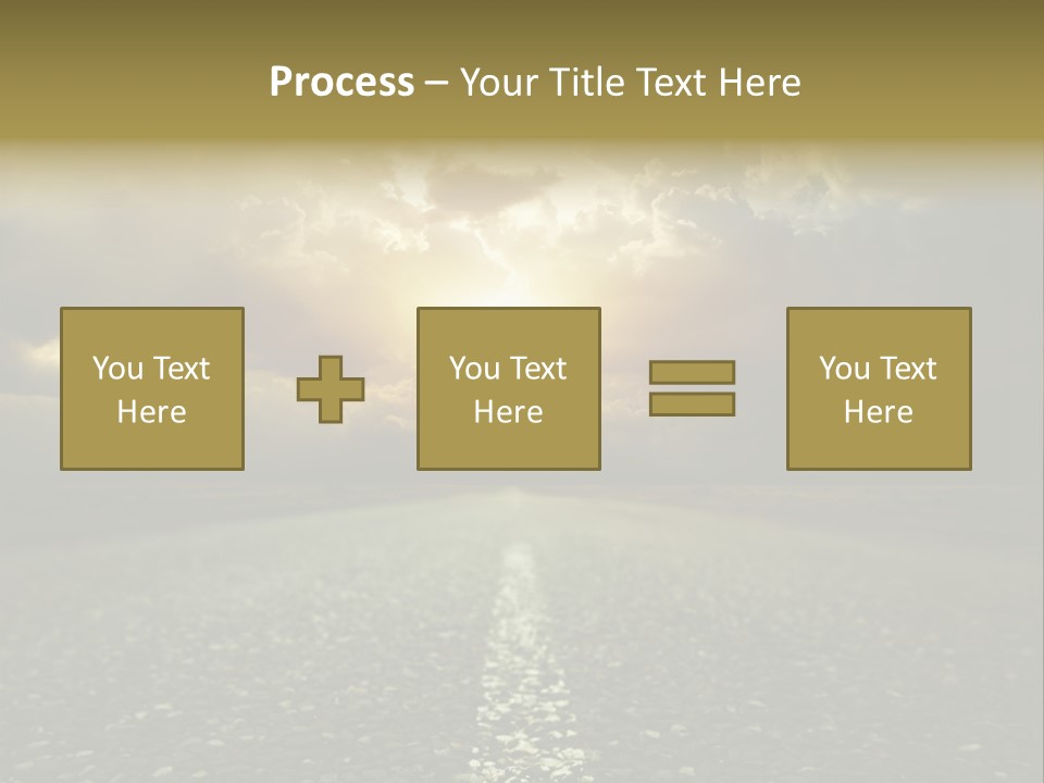 Grass Highway Travel PowerPoint Template