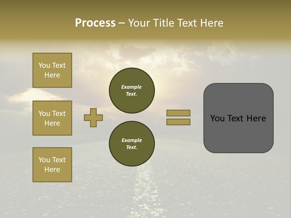 Grass Highway Travel PowerPoint Template