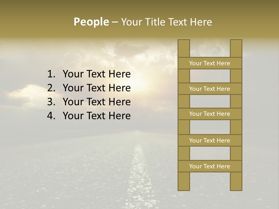 Grass Highway Travel PowerPoint Template