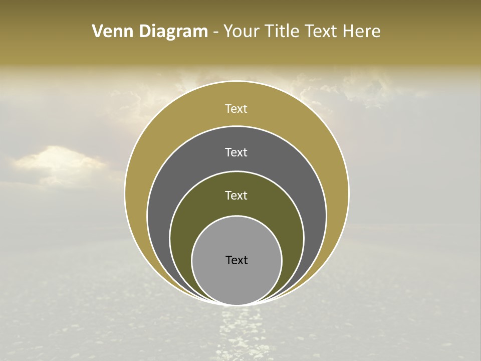 Grass Highway Travel PowerPoint Template