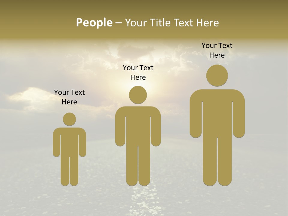 Grass Highway Travel PowerPoint Template