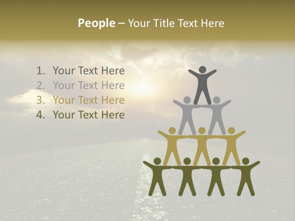 Grass Highway Travel PowerPoint Template