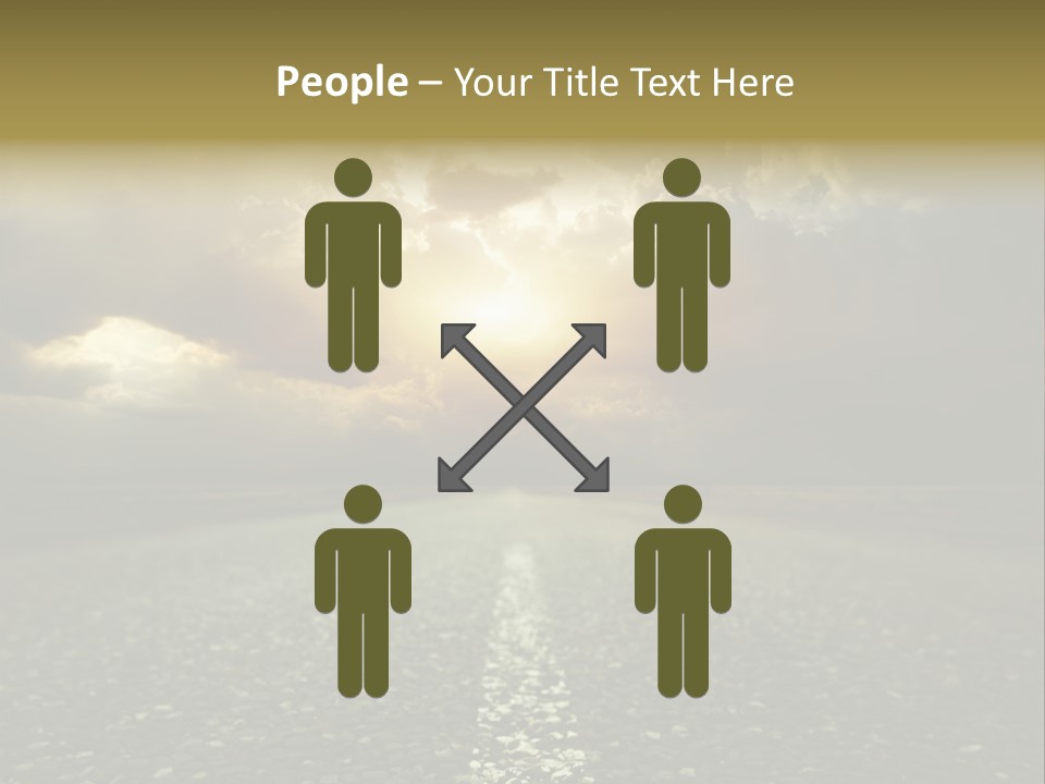 Grass Highway Travel PowerPoint Template