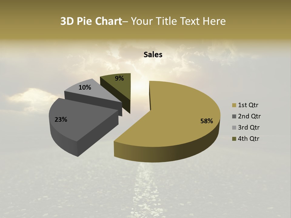 Grass Highway Travel PowerPoint Template