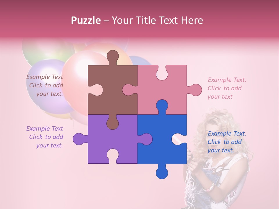 Expression Jeans Pretty PowerPoint Template