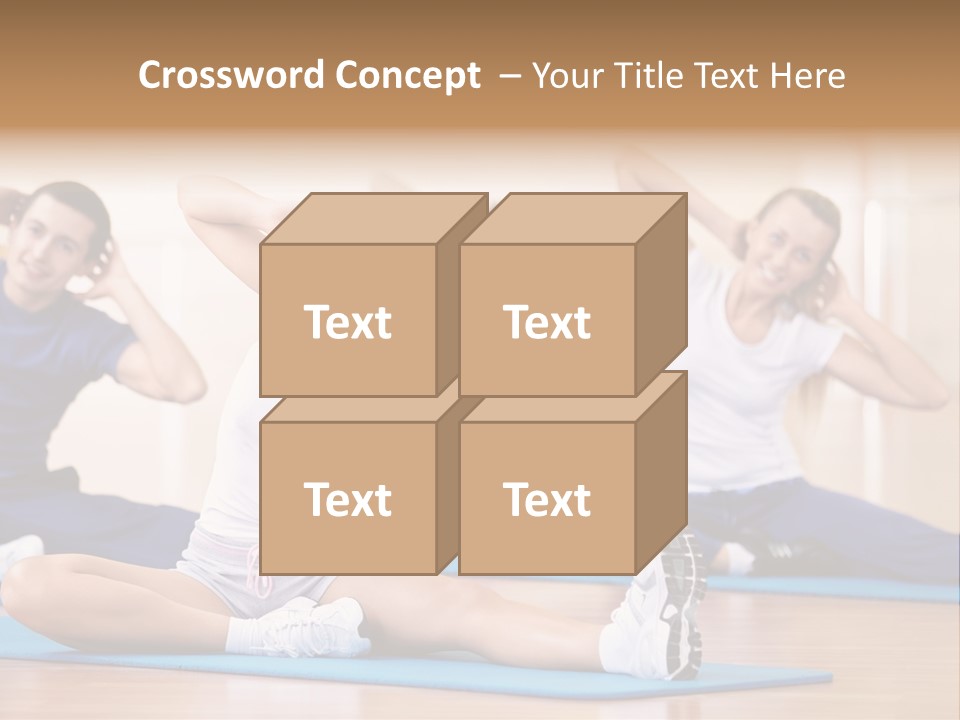 Women Effort Fitness PowerPoint Template