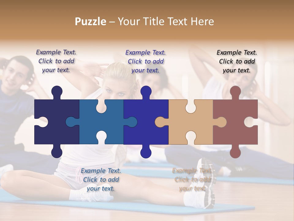 Women Effort Fitness PowerPoint Template