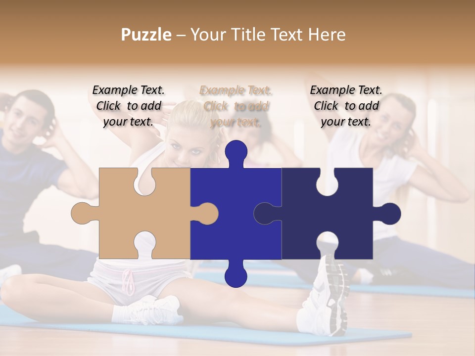 Women Effort Fitness PowerPoint Template