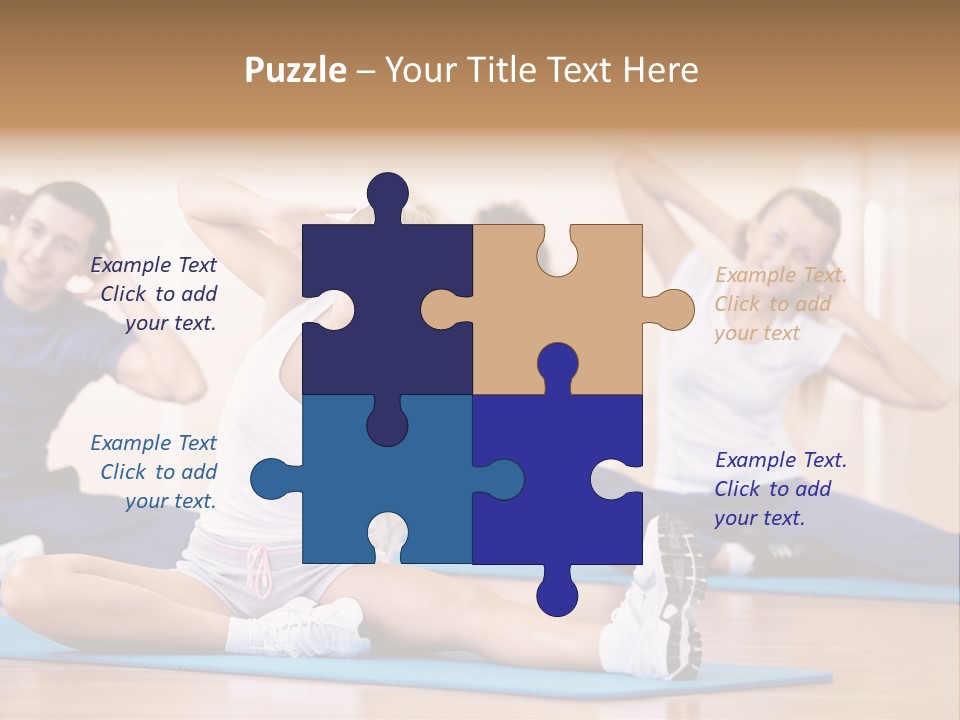 Women Effort Fitness PowerPoint Template