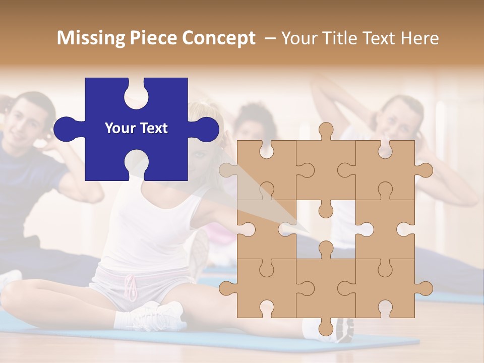 Women Effort Fitness PowerPoint Template