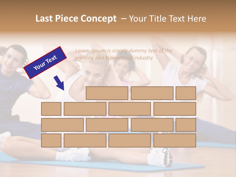 Women Effort Fitness PowerPoint Template