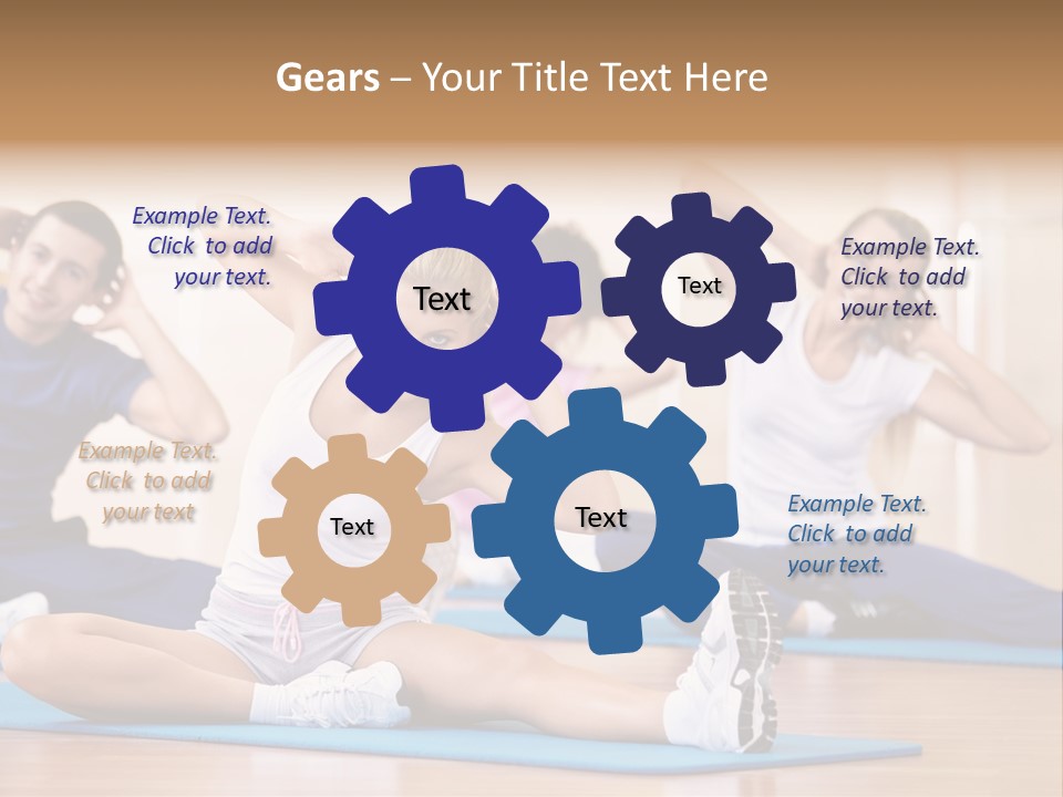 Women Effort Fitness PowerPoint Template