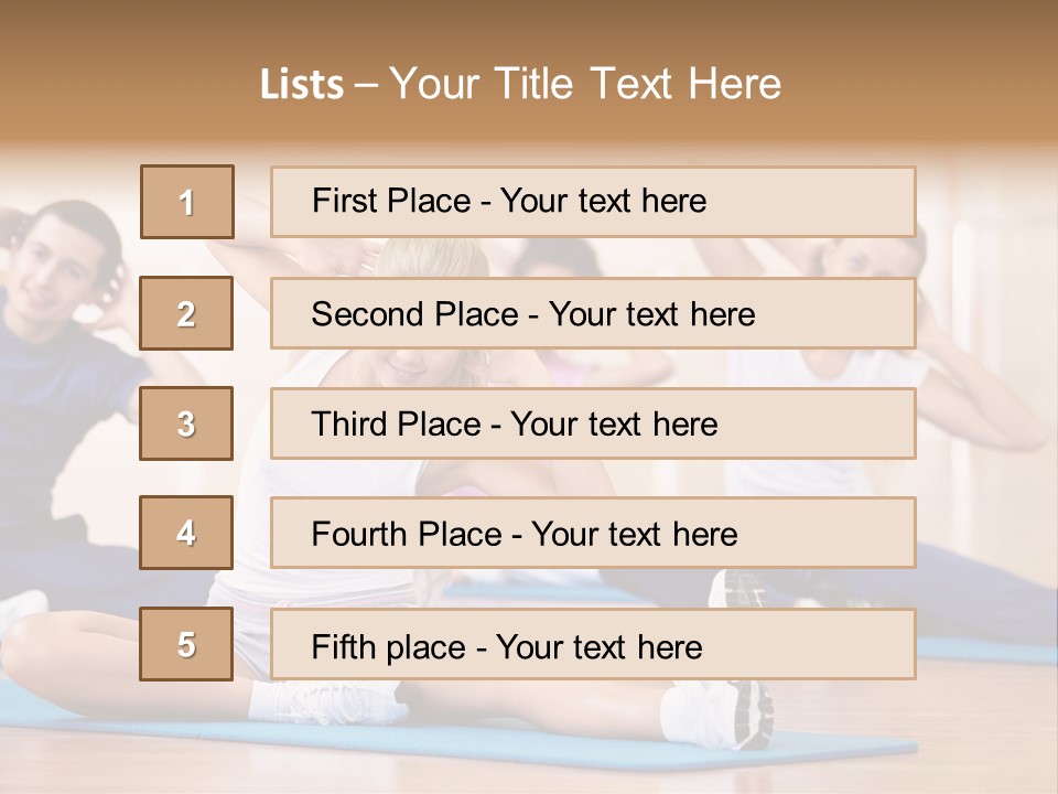 Women Effort Fitness PowerPoint Template