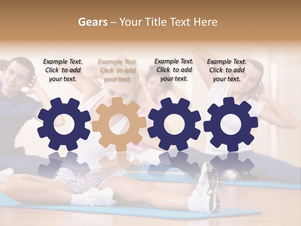 Women Effort Fitness PowerPoint Template