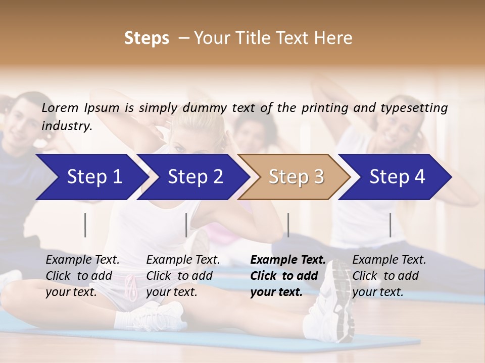 Women Effort Fitness PowerPoint Template