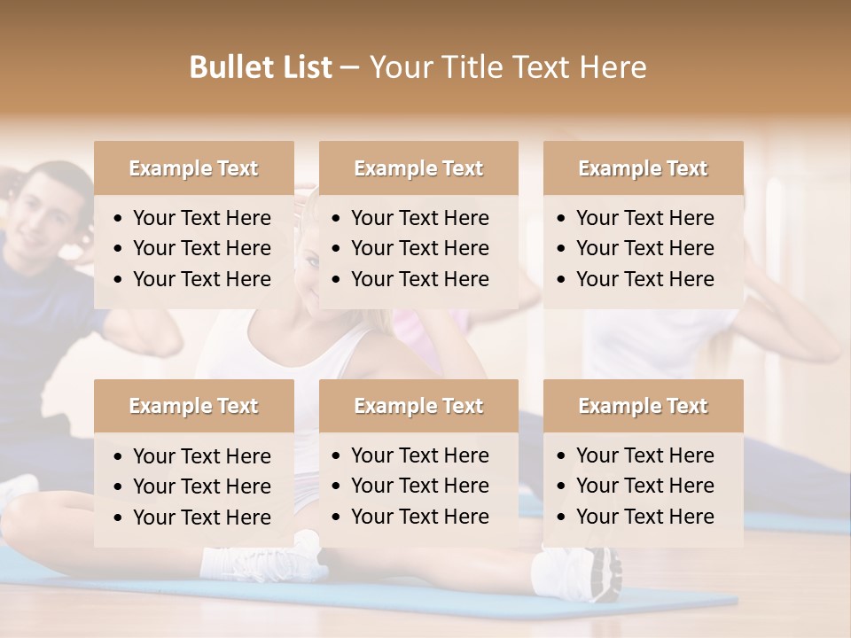 Women Effort Fitness PowerPoint Template