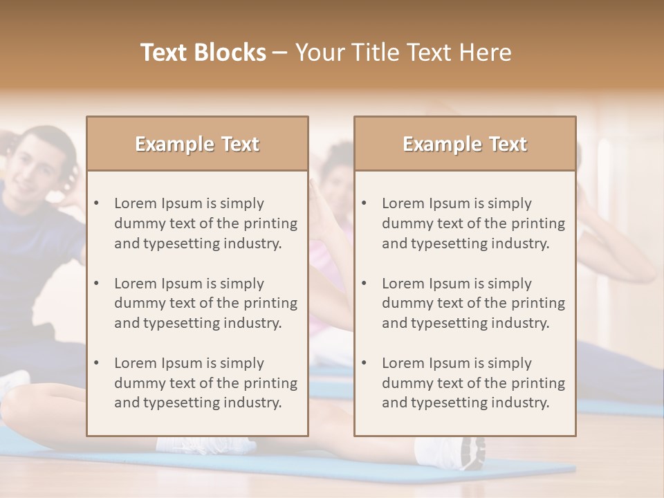 Women Effort Fitness PowerPoint Template