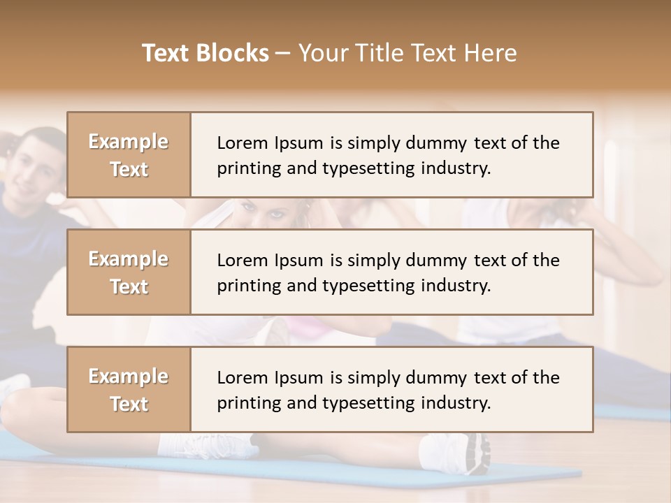 Women Effort Fitness PowerPoint Template