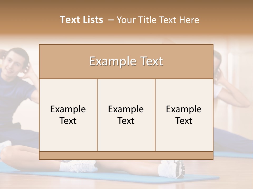 Women Effort Fitness PowerPoint Template