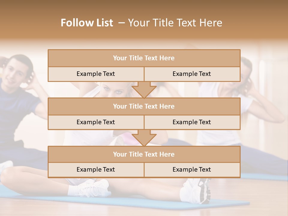 Women Effort Fitness PowerPoint Template