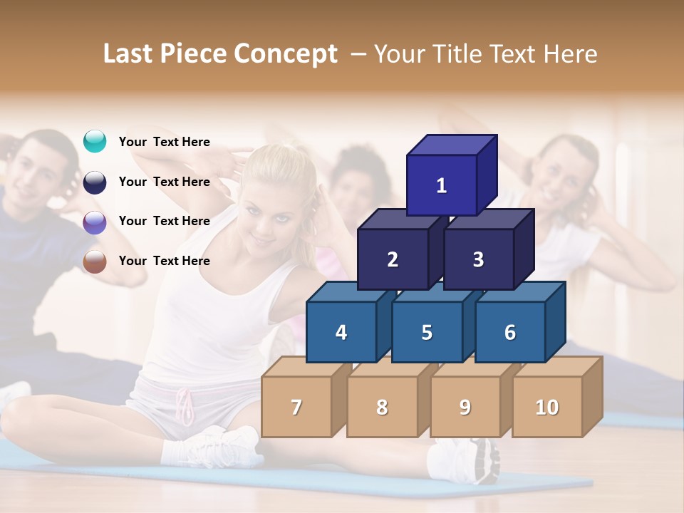 Women Effort Fitness PowerPoint Template