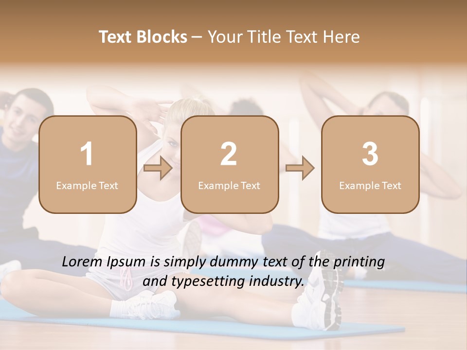 Women Effort Fitness PowerPoint Template