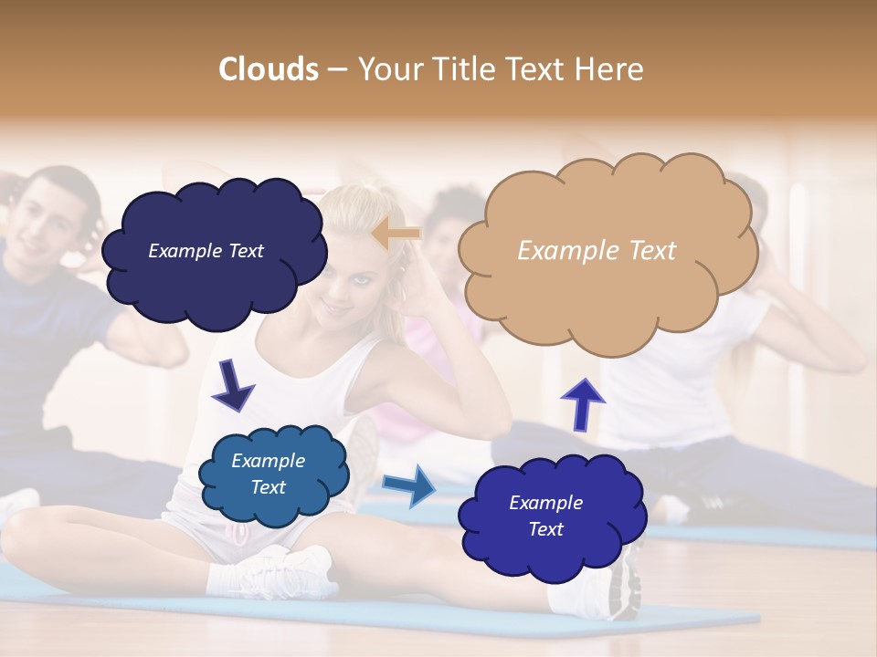 Women Effort Fitness PowerPoint Template